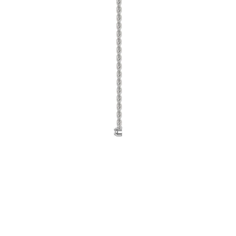 Diamond Accent Illusion Bar Necklace in Sterling Silver