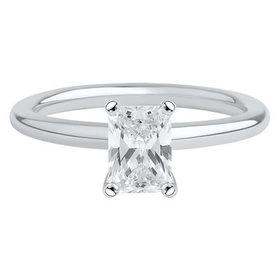 Lab Grown Diamond Radiant-Cut Solitaire Ring in 14K Gold (1 ct.)