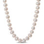 Cultured Freshwater Pearl Necklace in Sterling Silver, 7.5-8mm, 24&rdquo;