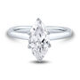 Lab Grown Diamond Solitaire Marquise Engagement Ring in 14K White Gold &#40;2 ct.&#41;