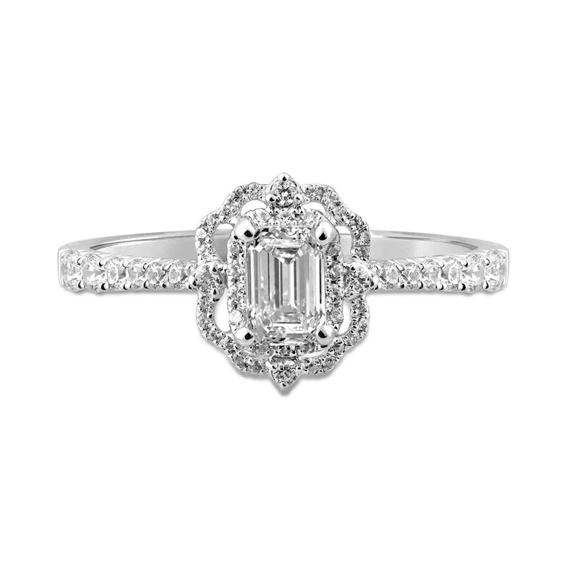 Lily Emerald-Cut Diamond Engagement Ring in 14K White Gold &#40;1 ct. tw.&#41;