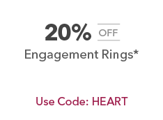 20% off Engagement Rings*. code: HEART