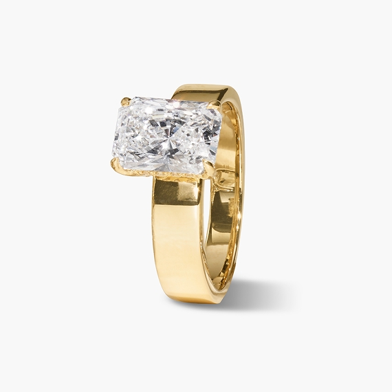 Modern engagement rings