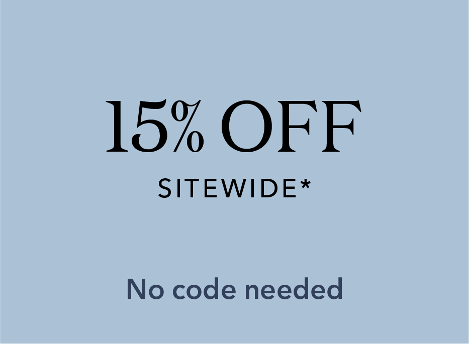 15% off sitewide with no code needed.
