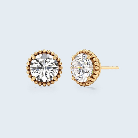 shop custom lab grown studs