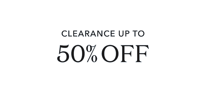 Up to 50% off Clearance with an extra 20% off already discounted styles