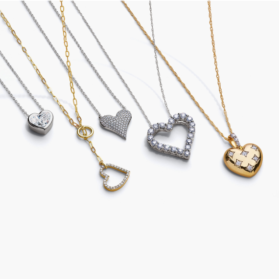 shop heart jewelry