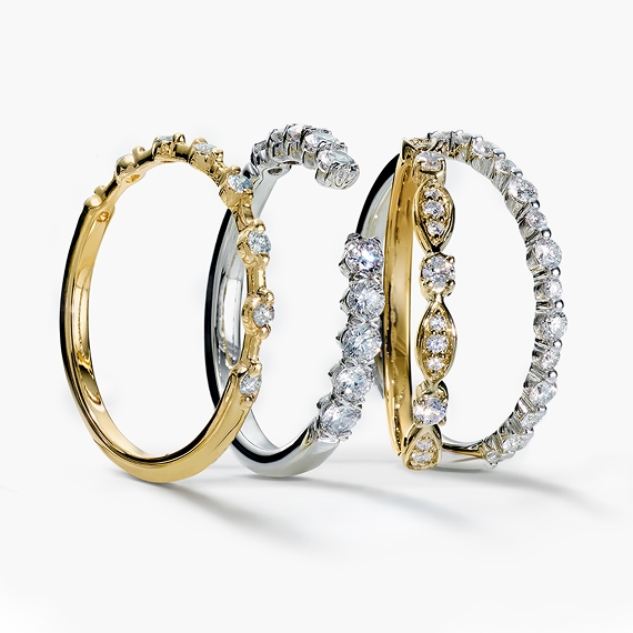 an assortment of stacking bands