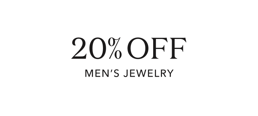 20% off men's jewelry