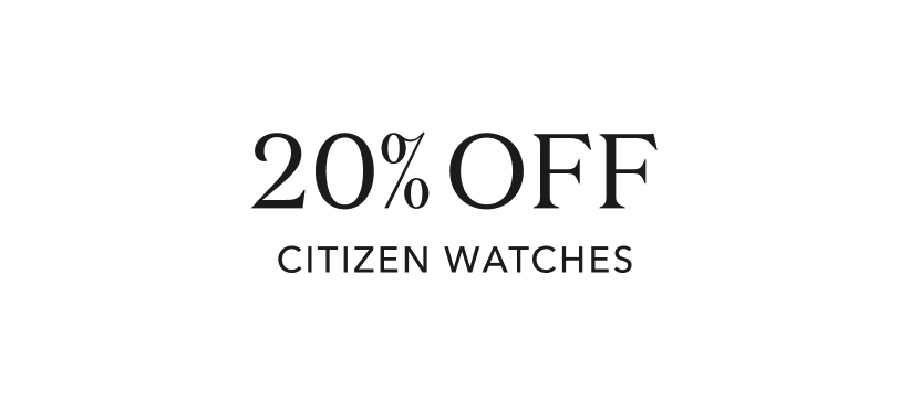 20% off citizen watches