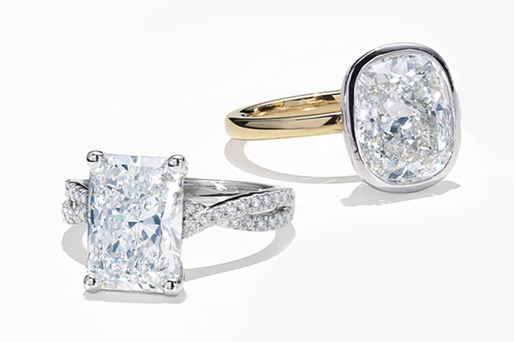 Lab grown diamonds vs. moissanite