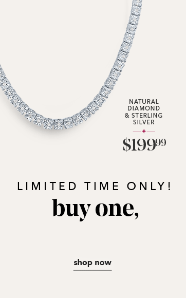 Natural diamond & sterling silver $199.99. Limited time only! Buy one get one free. Shop Now