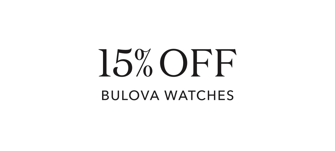 15% off bulova watches