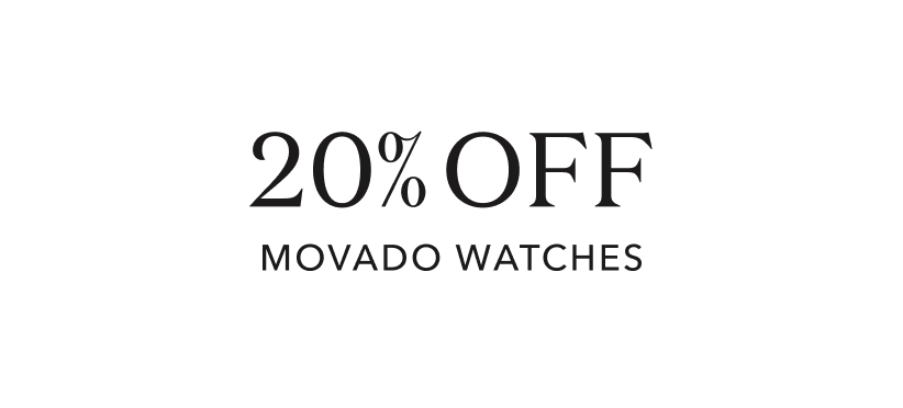 20% off movado watches