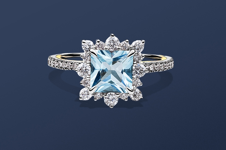 Gemstone engagement rings 