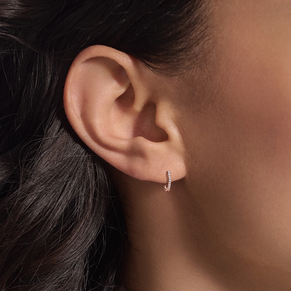 rose gold hoops