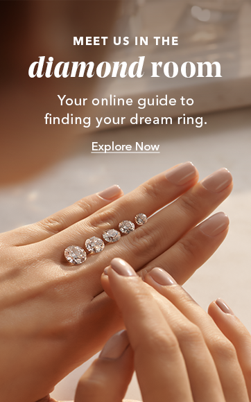 Meet us in the diamond room. Your online guide to finding your dream ring. Explore Now