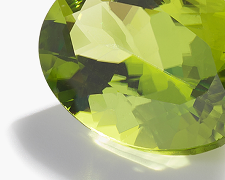 loose peridot gemstone