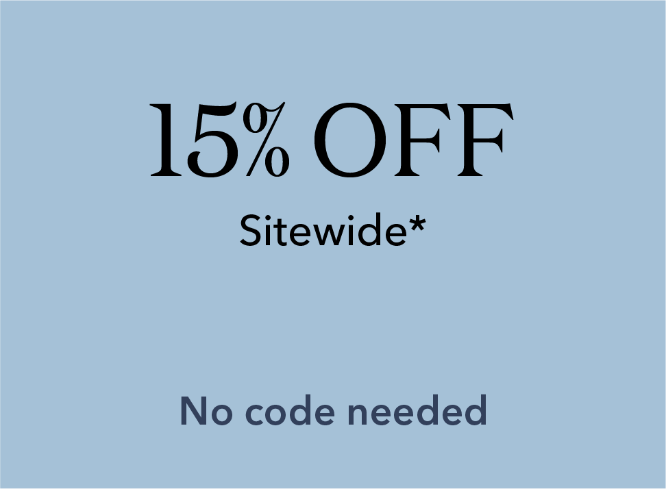 15% off sitewide. No code needed.