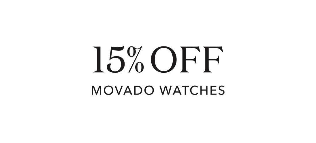 15% off movado watches