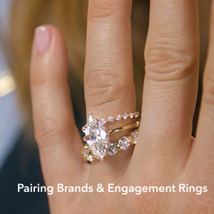 Pairing bands with engagement rings