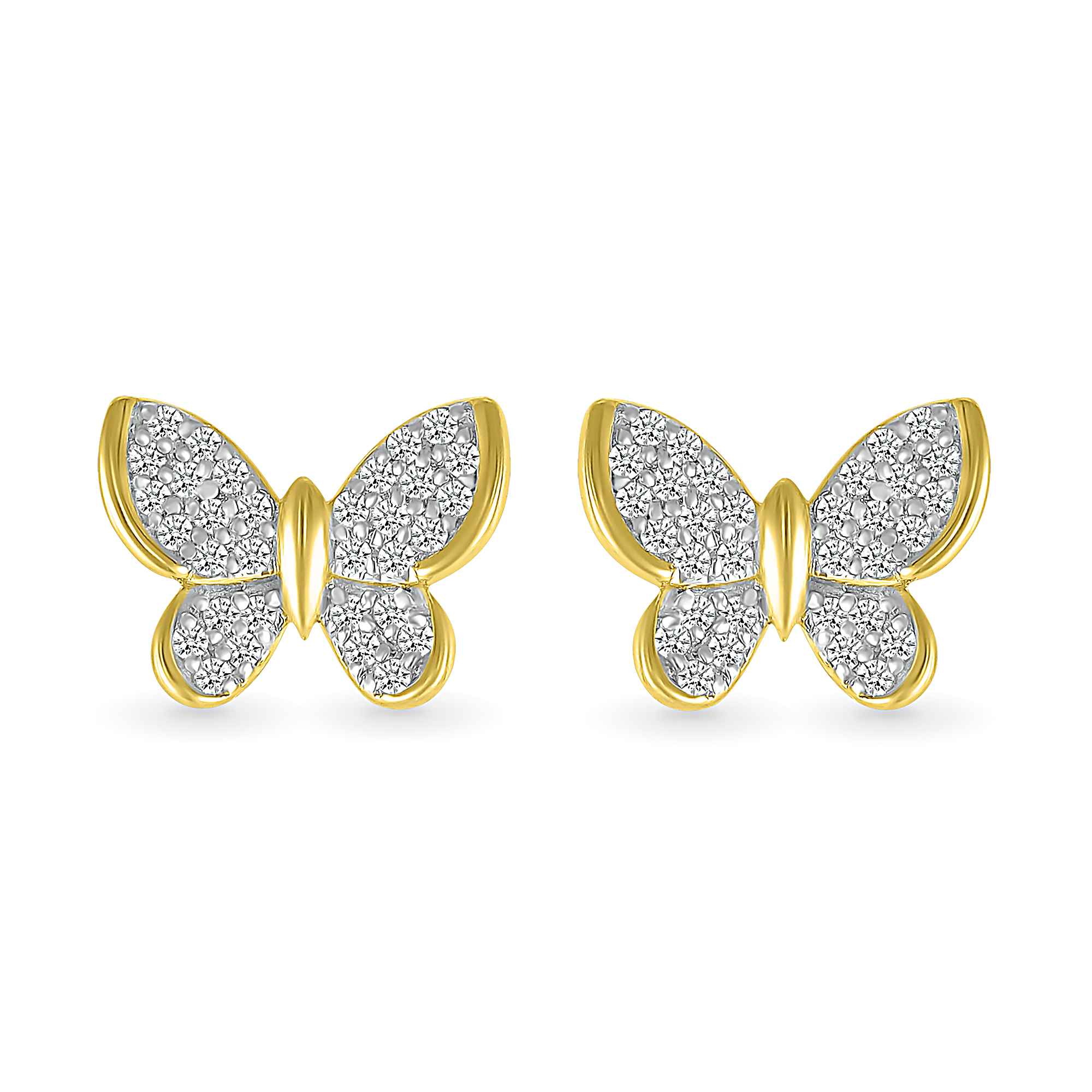 Butterfly Earring Back - Single in 10K Yellow Gold | WWAKE