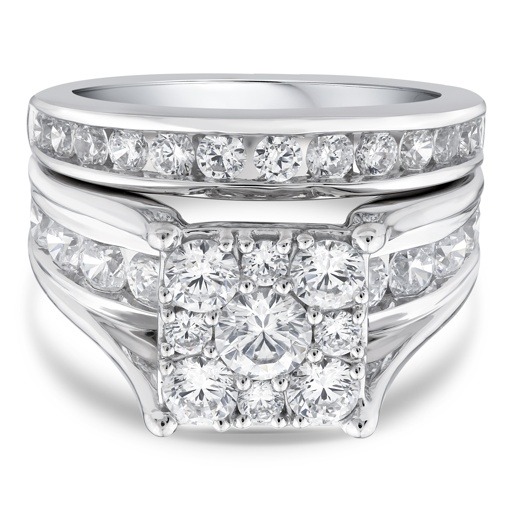 Composite Lab Grown Diamond Engagement Set in 10K Gold