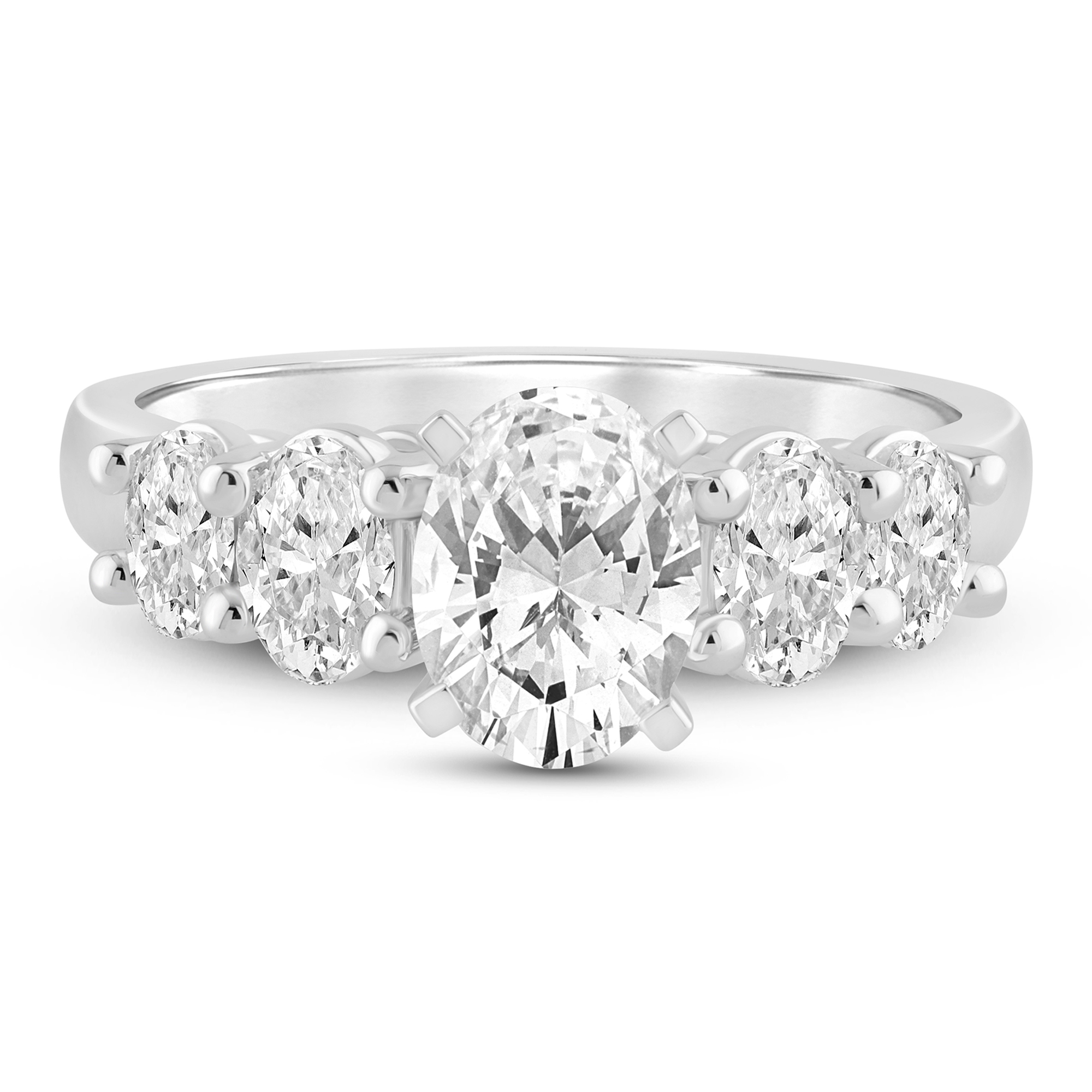 Helzberg Lab Grown Diamonds Lab Grown Diamond FiveStone Engagement Ring