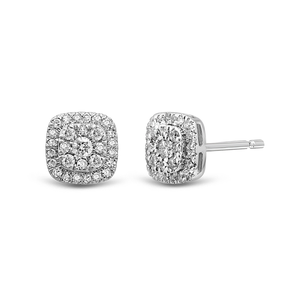 Mirabela® 1/3 ct. tw. Diamond Earrings in 10K White Gold Helzberg