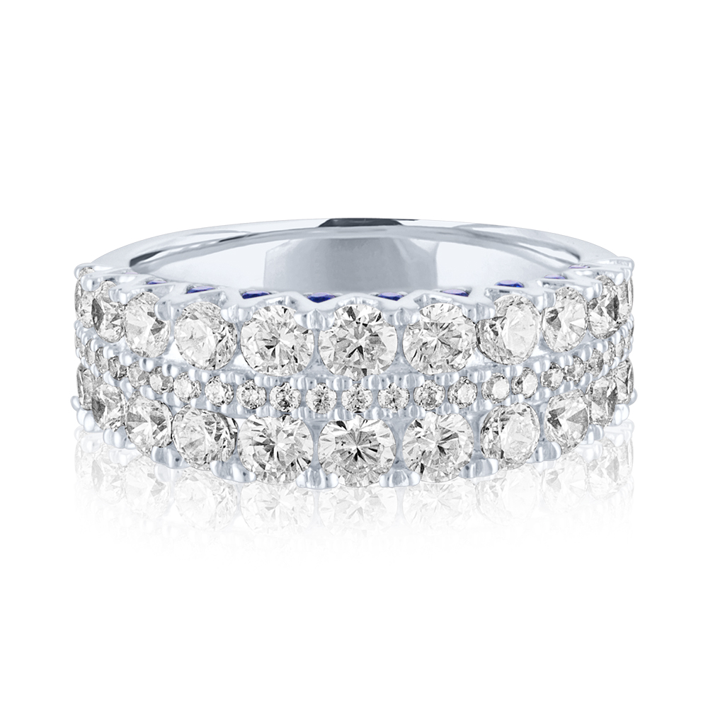 Helzberg Signature Limited Edition Diamond & Sapphire Band