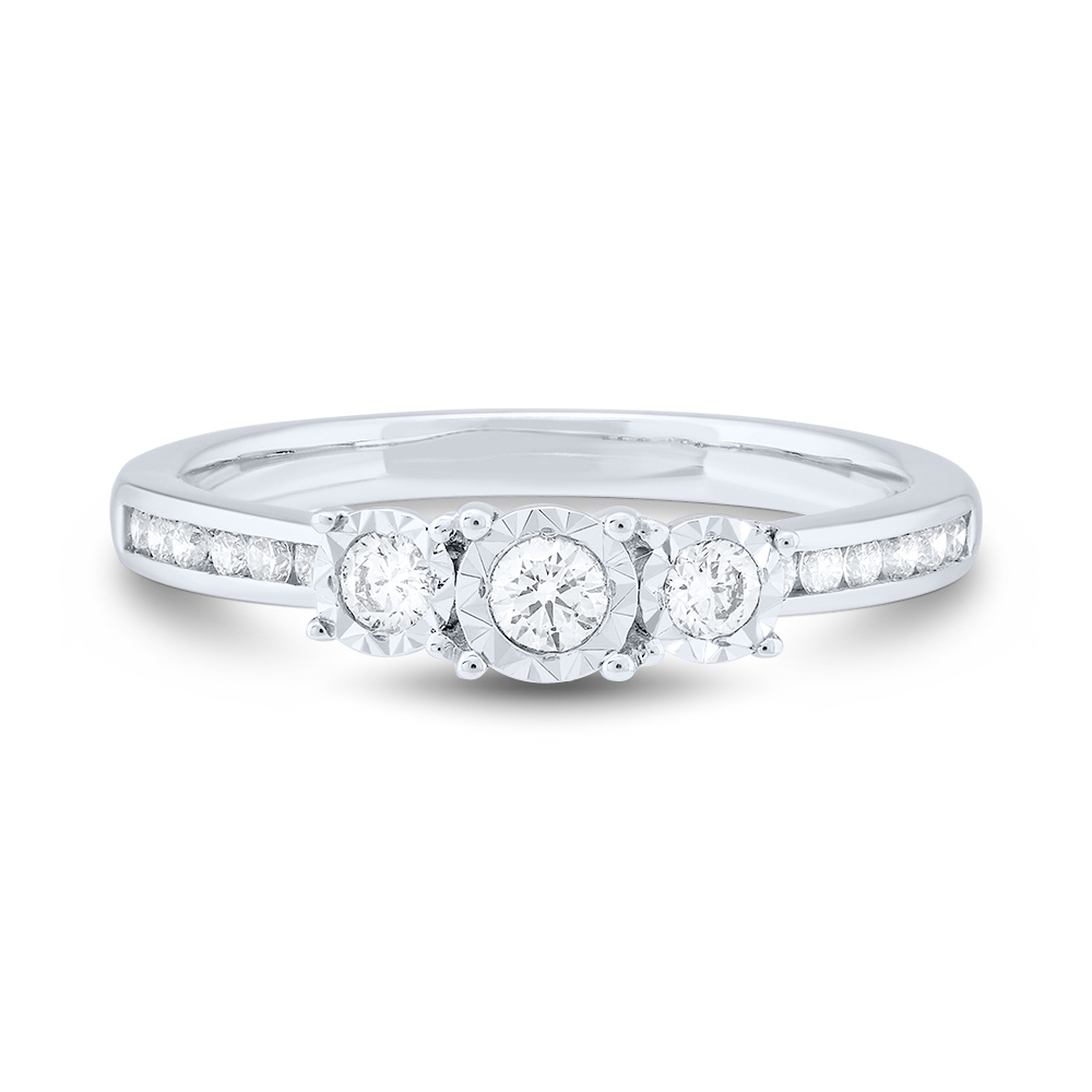 Helzberg Lab Grown Diamonds ThreeStone Lab Grown Diamond Promise Ring
