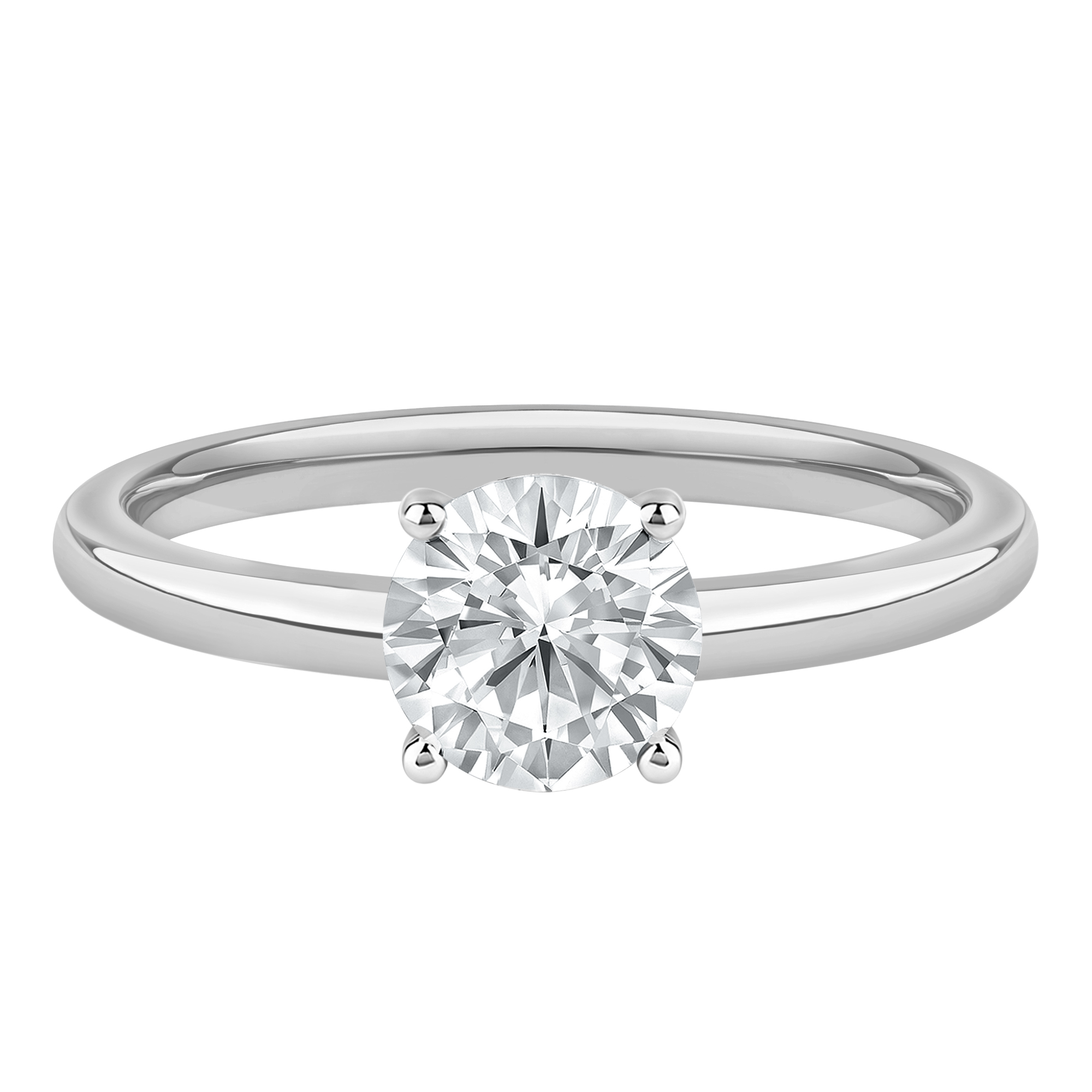Diamond Round Brilliant Cut Solitaire Engagement Ring