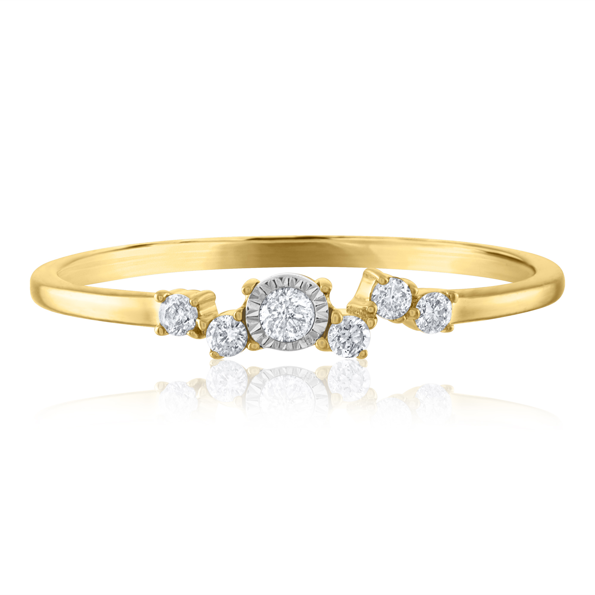 Diamond Ring in 14K Yellow Gold
