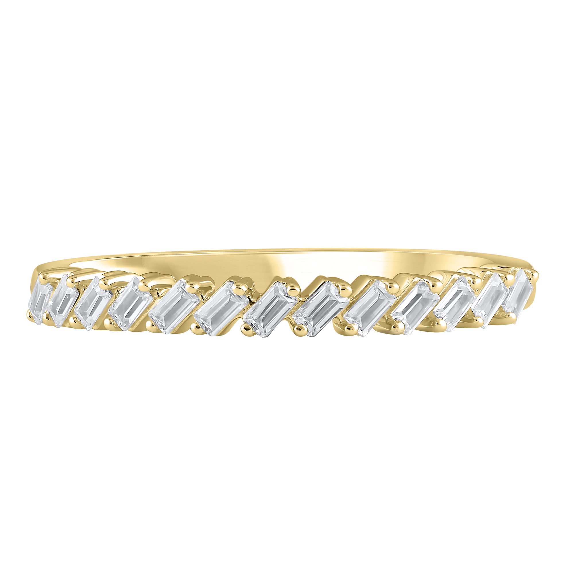 Light Heart® Lab Grown Diamond Anniversary Band in 10K Gold