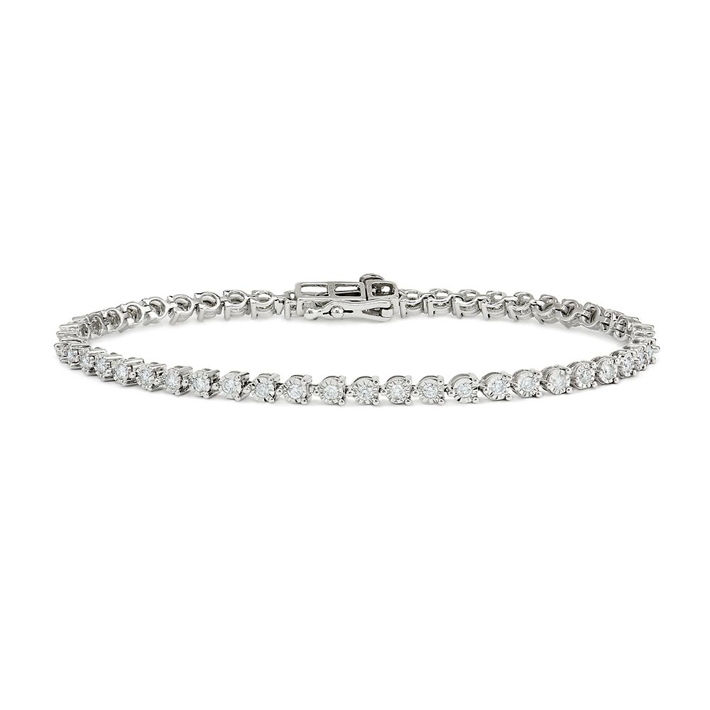 Diamond Tennis Bracelet in White 10K Gold Helzberg Diamonds