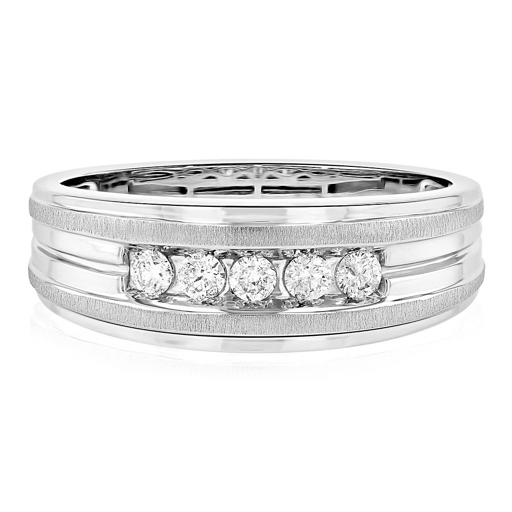 Men's 1/4 ct. tw. Diamond Band Helzberg Diamonds