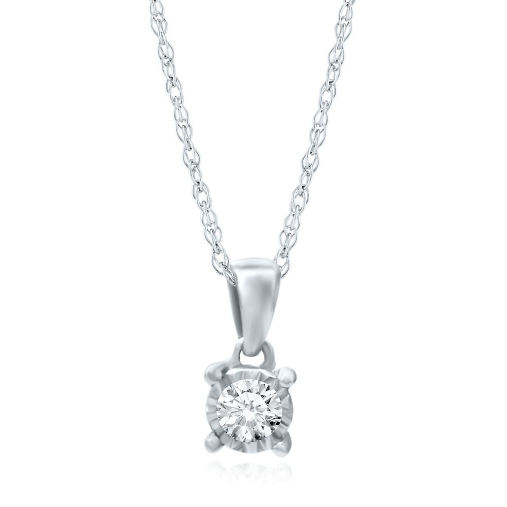 Louisville Extra Large (1 Inch) Pendant (10k White Gold)