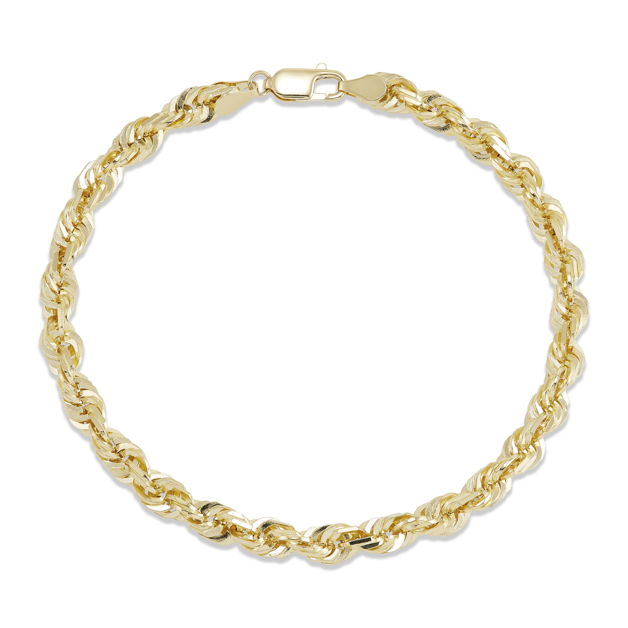 Rope Chain Bracelet in 14K Yellow Gold