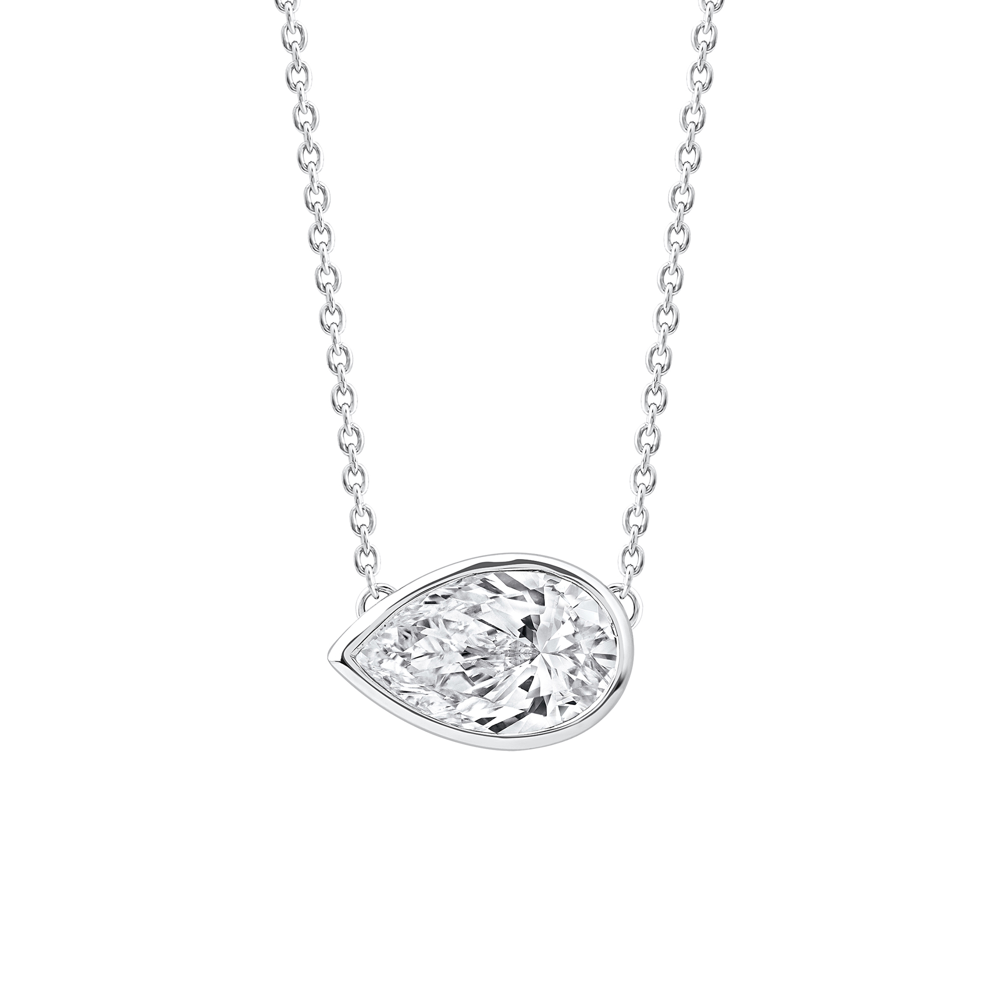 Helzberg Lab Grown Diamonds Lab Grown Diamond PearShaped Solitaire
