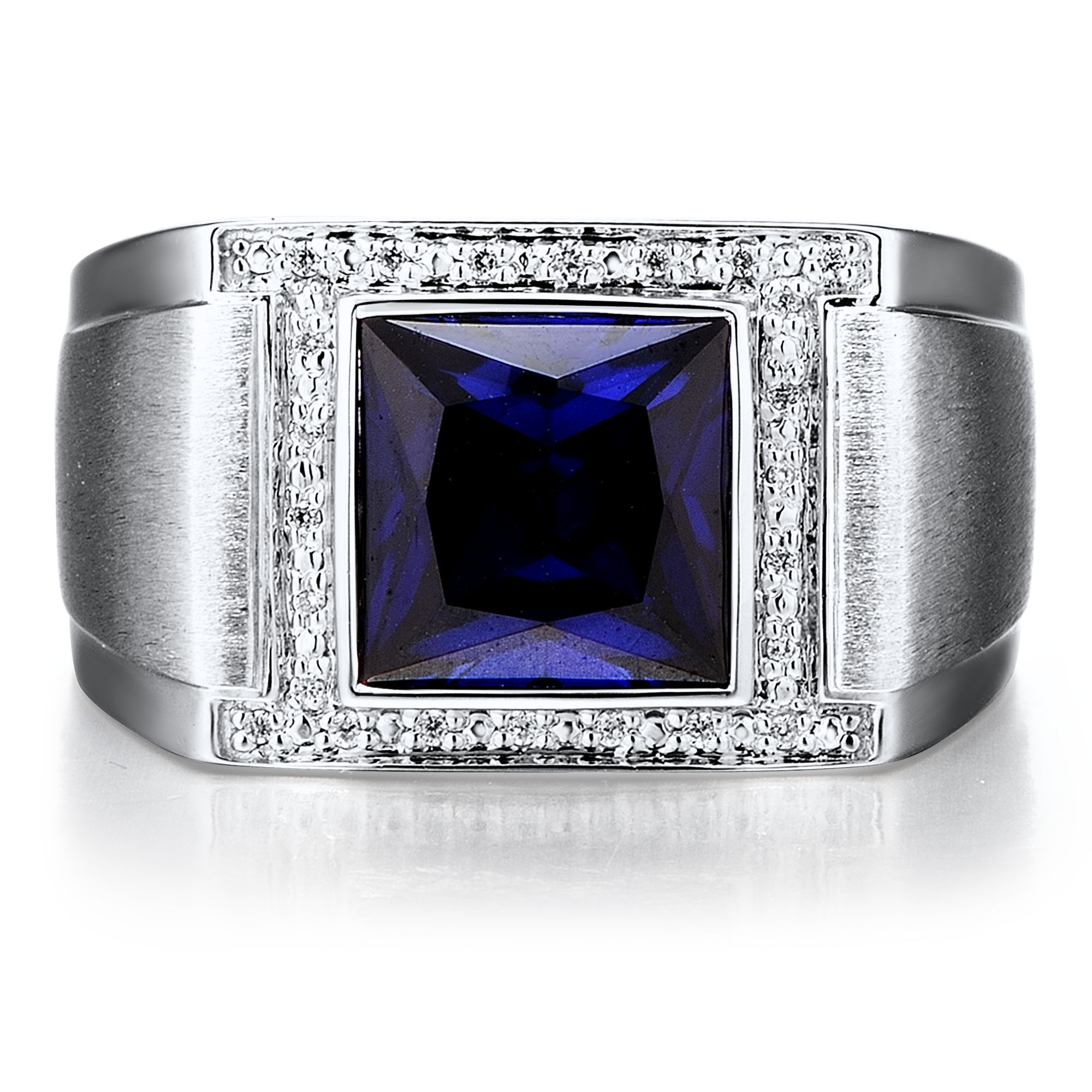 Large natural star sapphire ring for men, Men statement ring – Lilo Diamonds