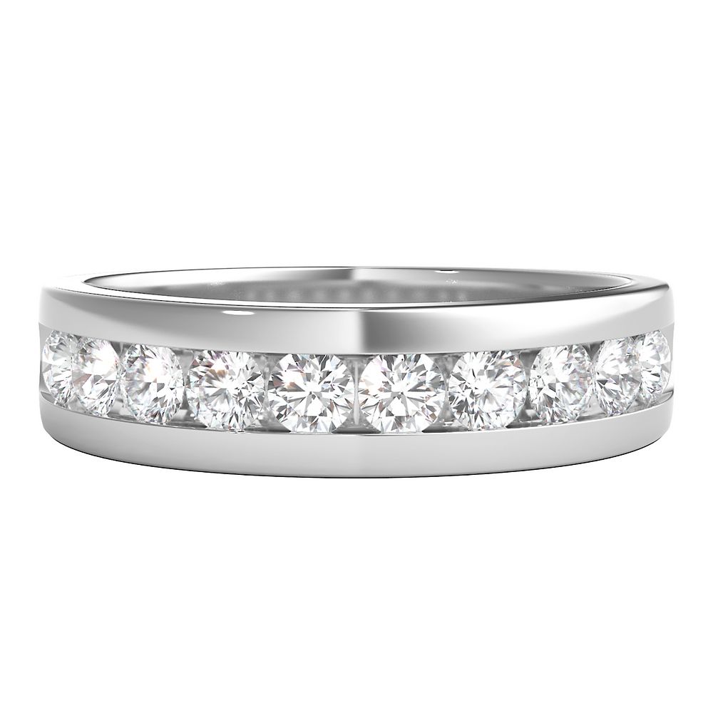 Men's Diamond Band in 14K White Gold Helzberg Diamonds