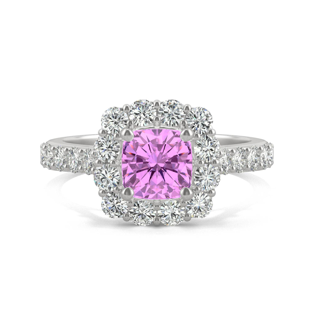 Pink Sapphire Tennis Necklace | Princess Jewelry Shop 10.0 Carats