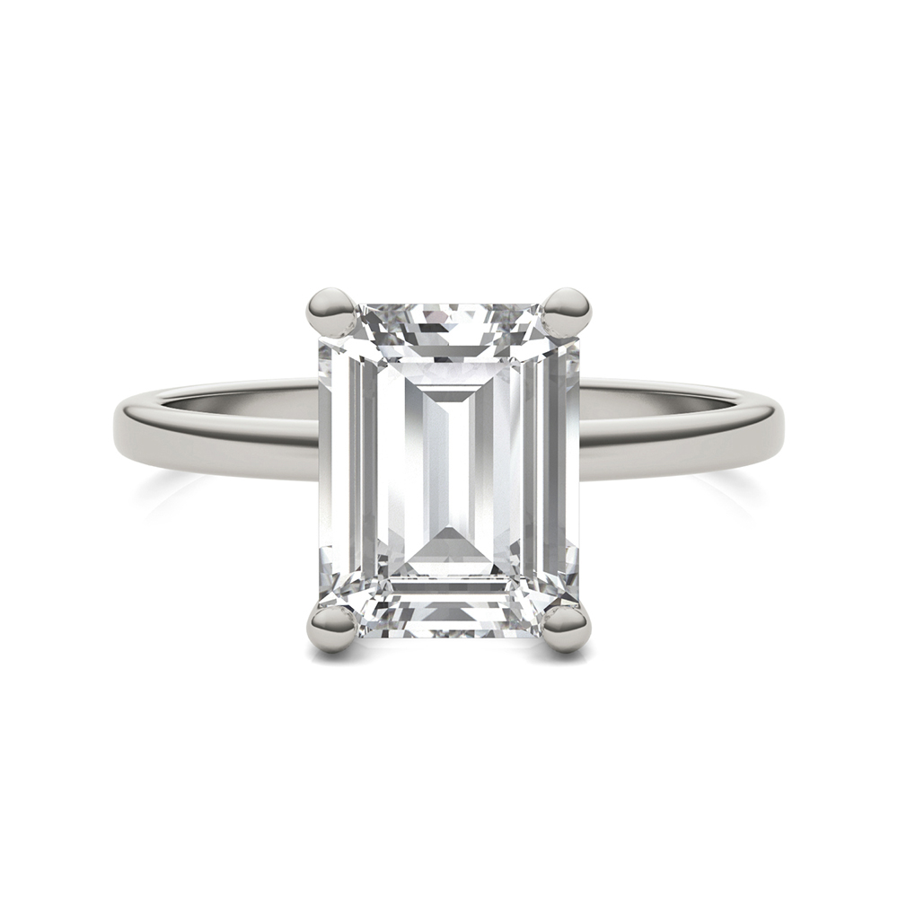 Forever One™ Emerald-Cut Moissanite Ring (2 1/2 ct.)
