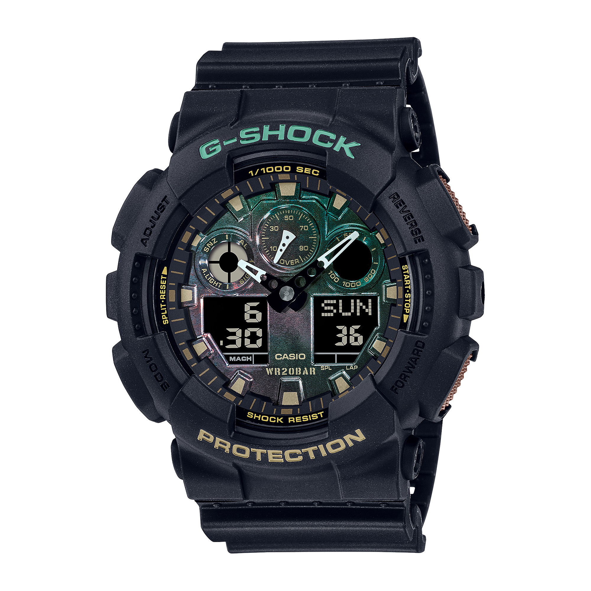 G-Shock® Men’s GA-100 Series Watch in Black Resin, 52MM