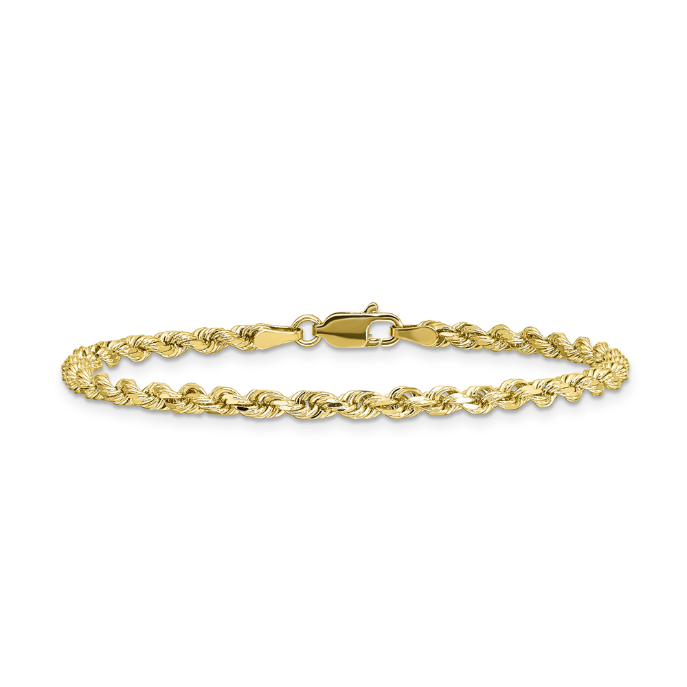 Rope Bracelet in 14K Yellow Gold Helzberg Diamonds