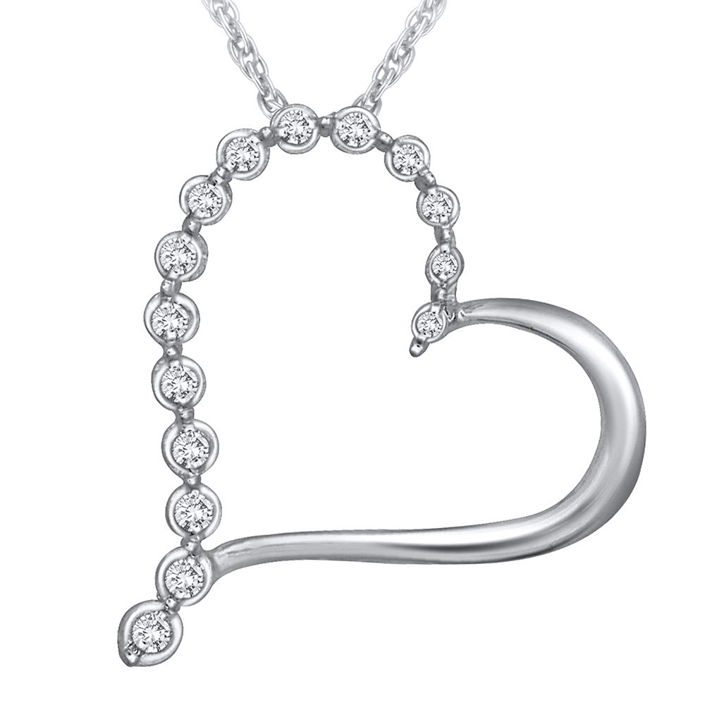 Diamond Journey Heart Pendant (1/10 ct. tw.)