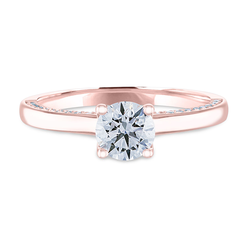Helzberg Diamond Masterpiece® 3/4 ct. tw. Diamond Ring in 14K Rose 