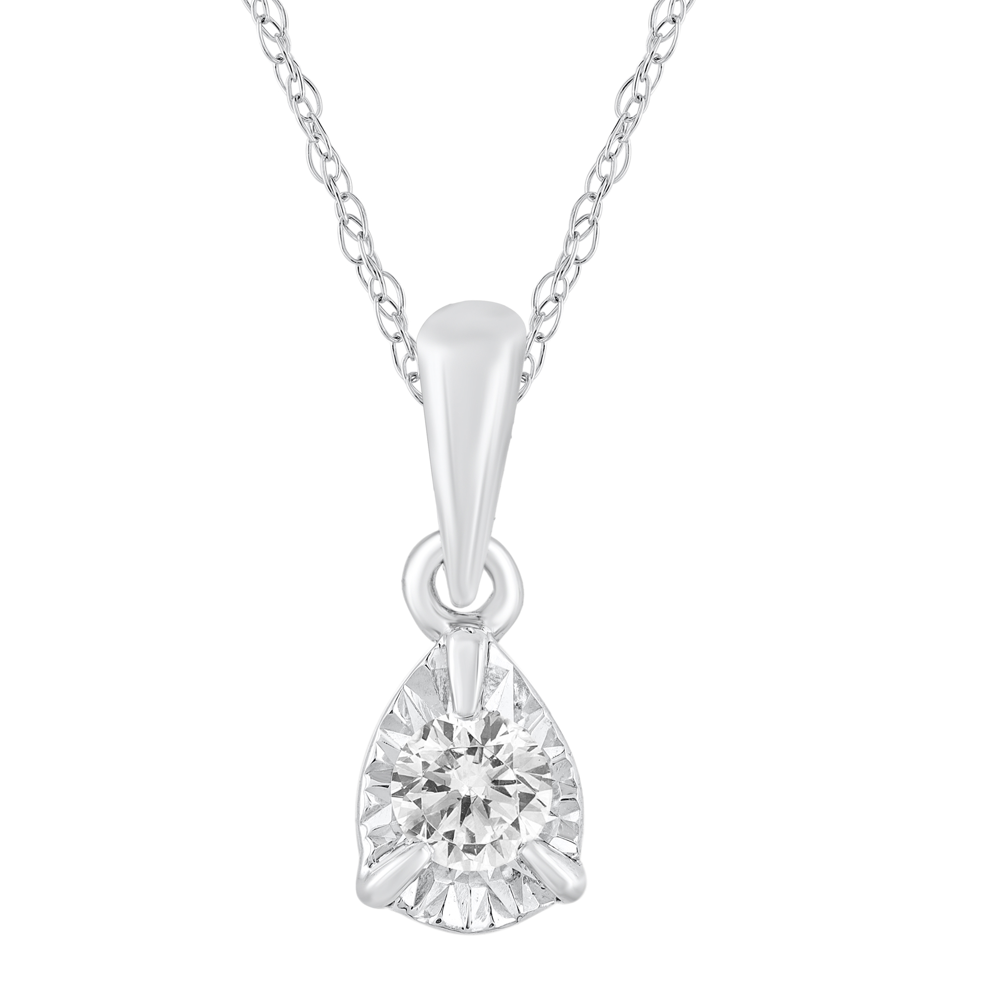 Louisville Extra Large (1 Inch) Pendant (10k White Gold)