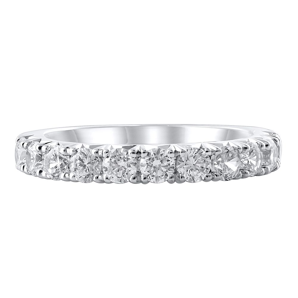 Lab Grown Diamond Band in 14K White Gold Helzberg Diamonds