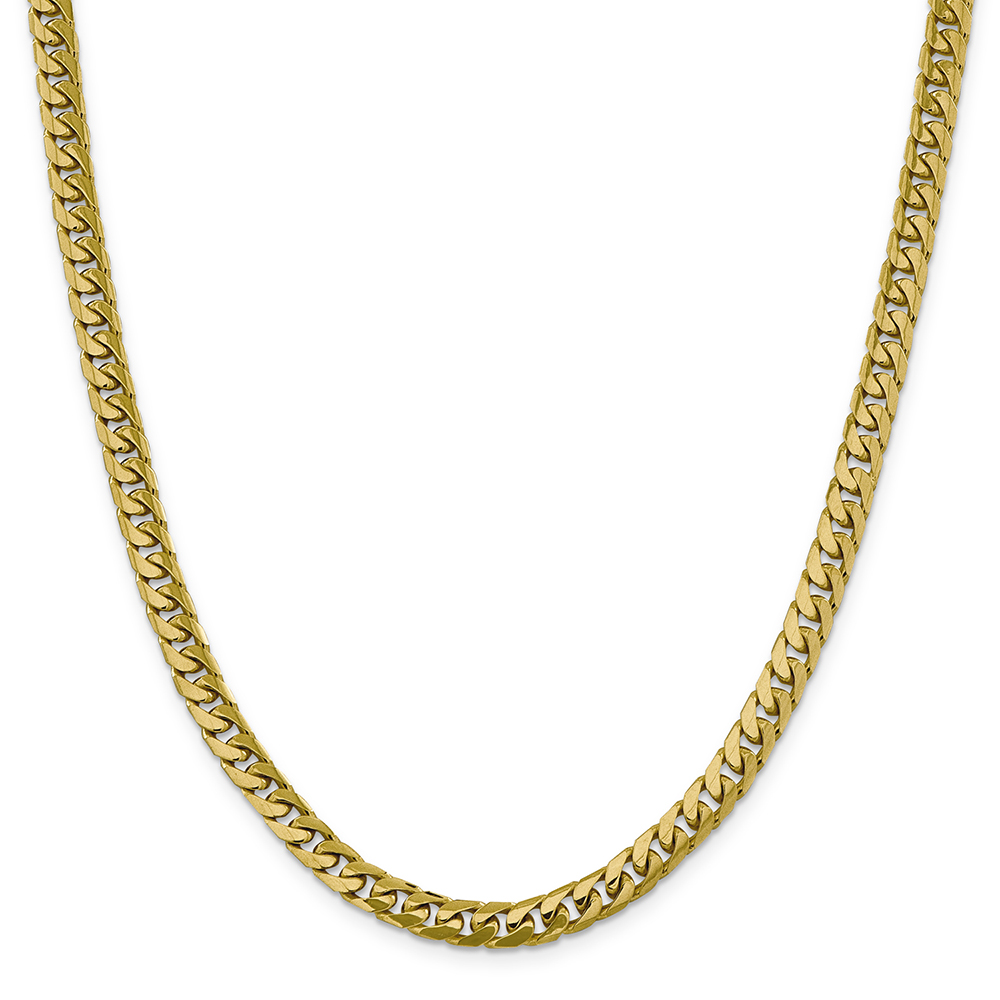 16mm Spiked Diamond Cuban Chain in Yellow Gold